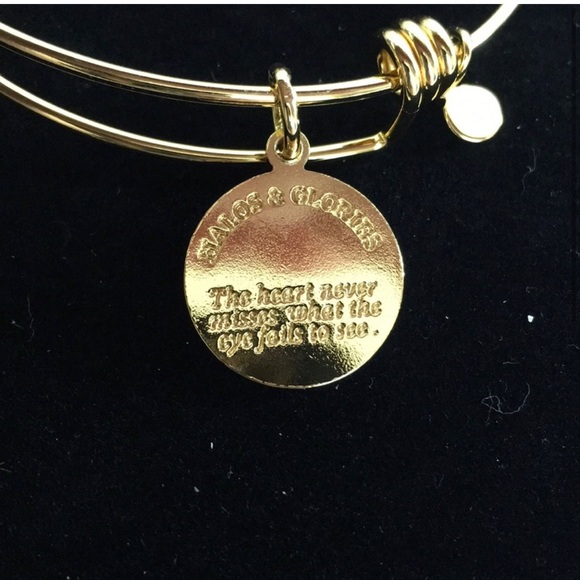 Halos & Glories Initial “S” Expandable Bangle Bracelet NWT - Picture 3 of 7